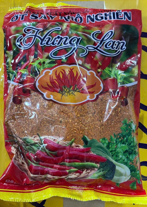 Ớt sấy khô nghiền Hưng Lan 500g